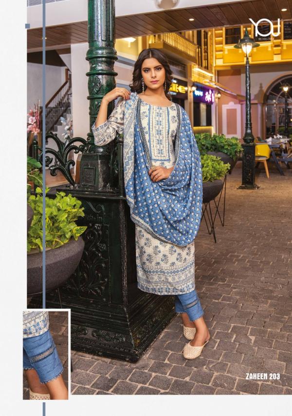 Wanna Zaheen Vol 2 Festival Wear Kurti Pant With Dupatta Collection